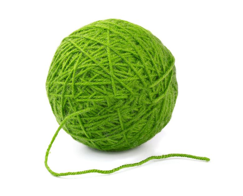 a ball of thread for good luck